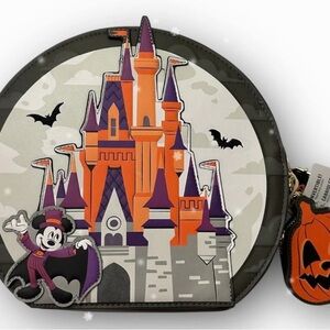 Disney Parks Exclusive Loungefly Halloween Castle Crossbody Bag NWT